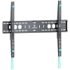 Suporte de parede fixo ONKRON UF12-B para televisores de 60–110 polegadas, preto, estrutura em aço