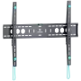 Suporte de parede fixo ONKRON UF12-B para televisores de 60–110 polegadas, preto, estrutura em aço