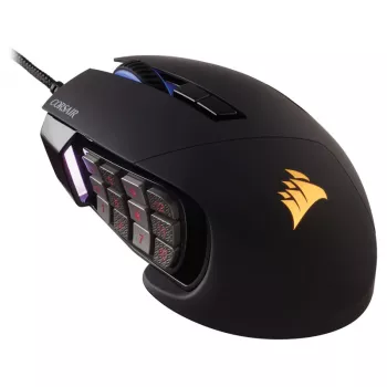 Rato de gaming Corsair Scimitar RGB Elite, ótico, com fios, 17 botões, 18000 dpi, preto