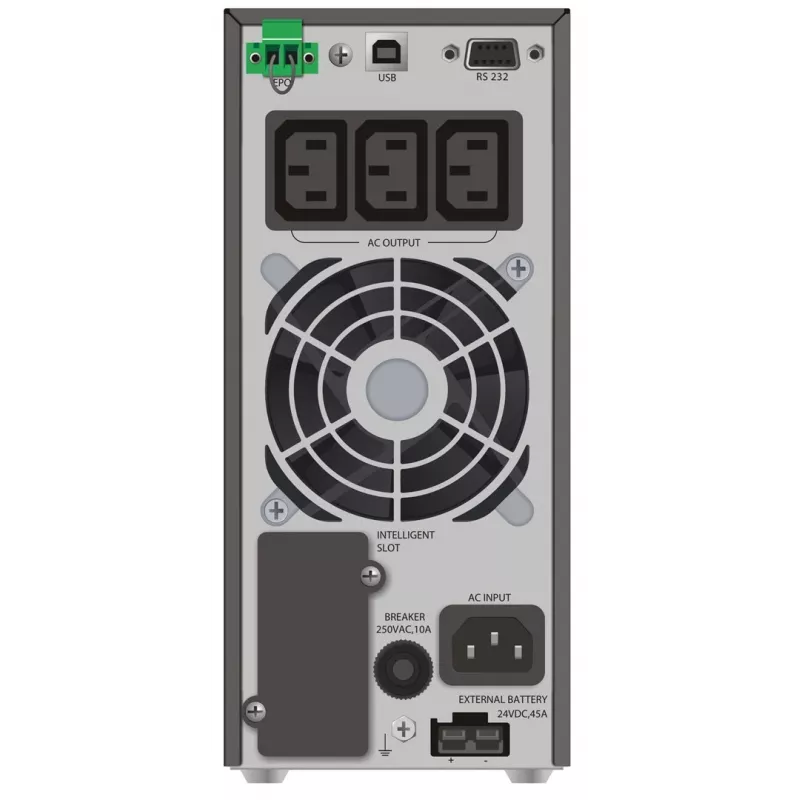 PowerWalker VFI 1000 TGS conversor duplo (Online) 1 kVA 900 W 3 saídas AC