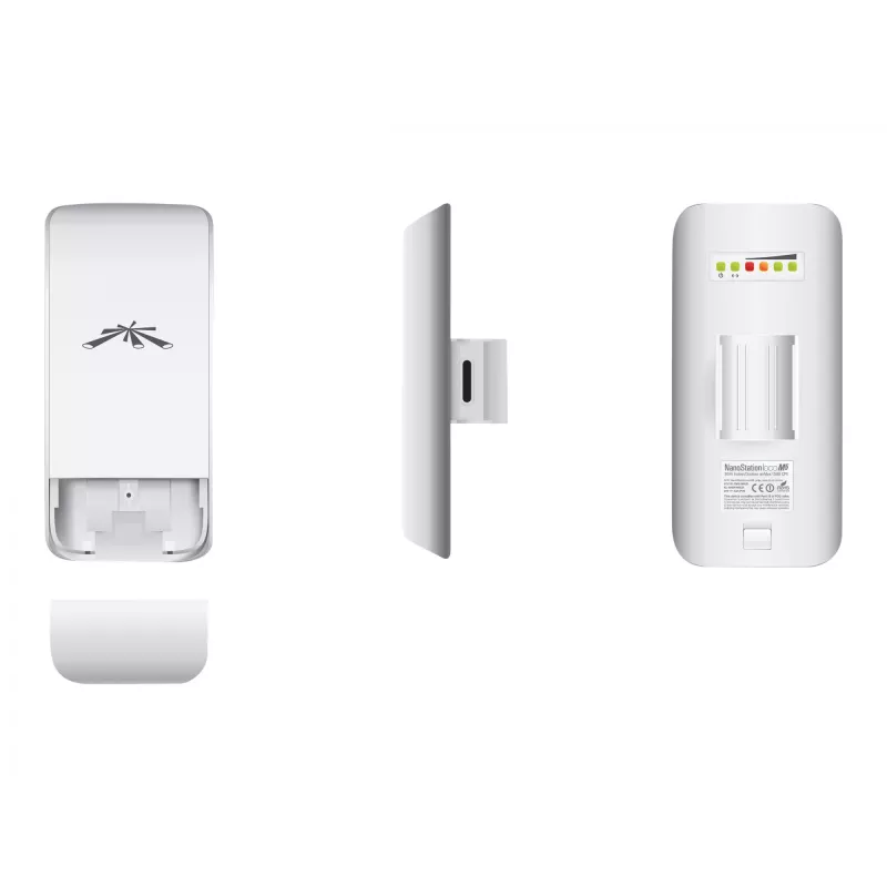 Ponto de acesso wireless UBIQUITI LocoM5, 5 GHz single-band, 150 Mbit/s, 13 dBi, PoE