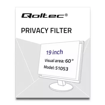 Qoltec 51053 filtro de privacidade para ecrã 48.3 cm (19) monitor