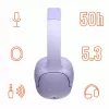 Auscultadores MANTA HDP1001PU Rytmo Elegance roxo over-ear com fios, modelo HDP1001PU