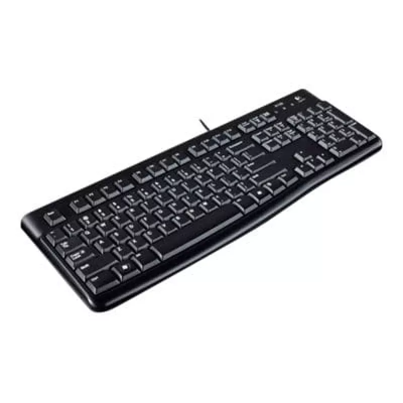 Desktop MK120, com fios, USB, QWERTZ, preto, rato incluído