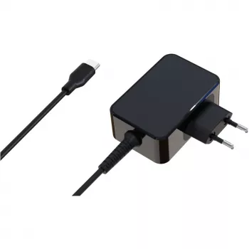 Carregador móvel de dispositivos LC-Power LC-NB-GAN-65-C portátil preto AC interior