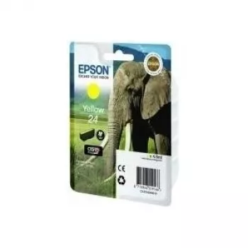 Tinteiro Epson Elephant embalagem individual amarelo 24 Claria Photo HD, amarelo, tinta pigmentada, 1 unid.