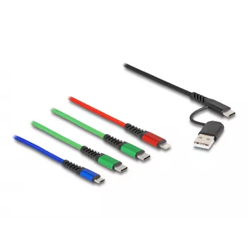 Cabo USB DeLOCK 87035 1,2 m USB 2.0 USB A USB C Micro USB-B Lightning