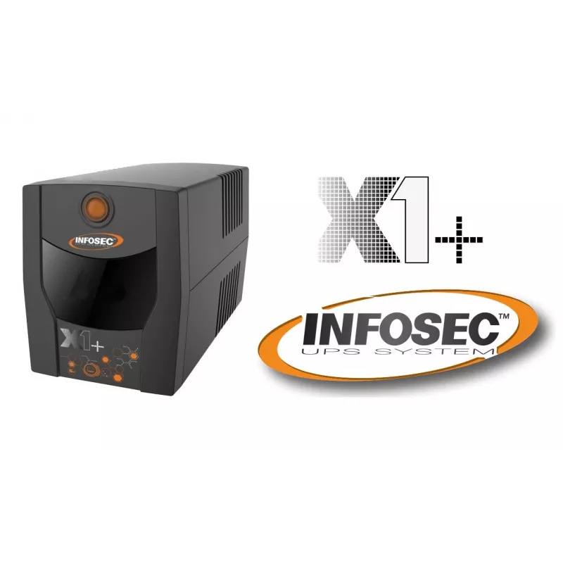Infosec UPS X1+ 1000 Fonte de alimentação de reserva 1000VA, 500W, 2× FR/Schuko