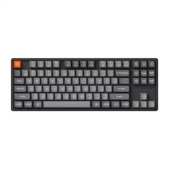 Teclado Keychron K8 Max universal USB RF sem fios Bluetooth preto 87 teclas RGB LED