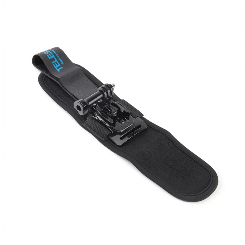 Telesin GP-WFS-220 pulseira de pulso com suporte rotativo para câmaras de ação, preta