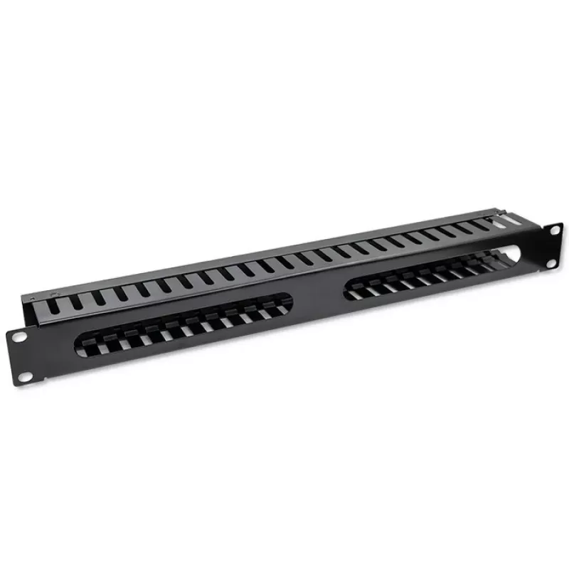 Gestor de cabos QOLTEC 54514 para racks de 19 polegadas, 24 portas