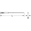 Lima de agulha redonda KS TOOLS, 3 mm (140.3052)