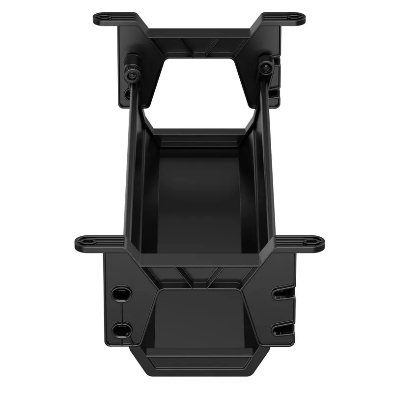 Calha para cabos para secretária MACLEAN MC-106B — preto, ABS, carga máxima 5 kg