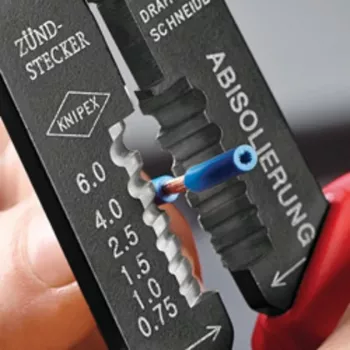 Alicate de cravar Knipex - para corte de cabos