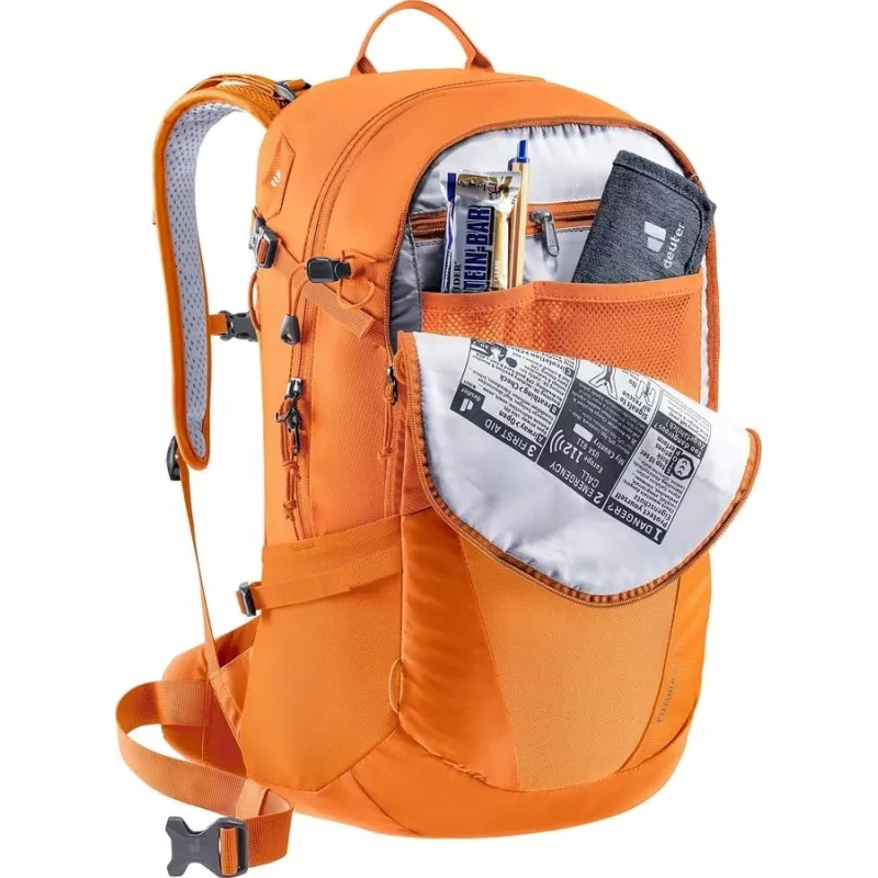 Mochila de caminhada Deuter Futura 21 SL para mulher laranja