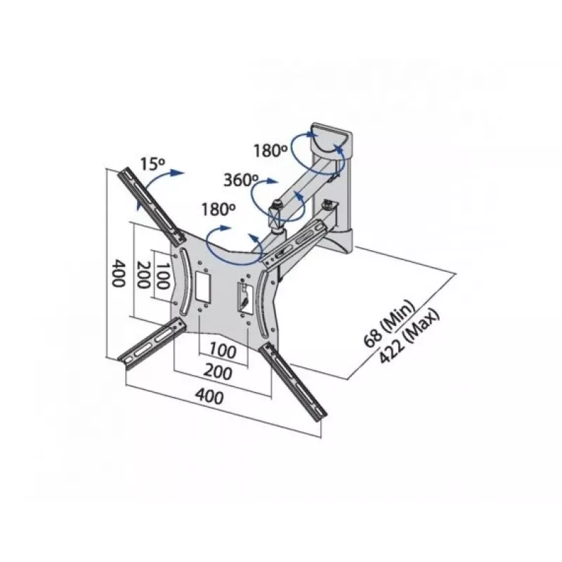 Suporte de parede para TV TB TB-254E até 60
