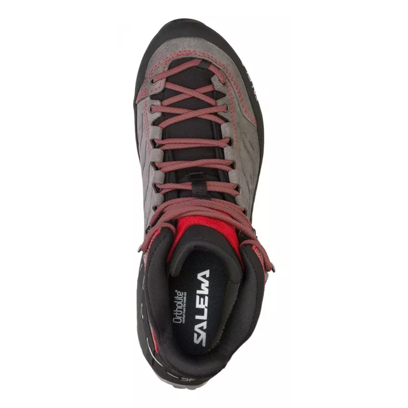 Salewa MTN Trainer Mid GTX homem Charcoal, cinzento, vermelho