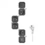 LogiLink 4 tomadas 15 m preto e branco