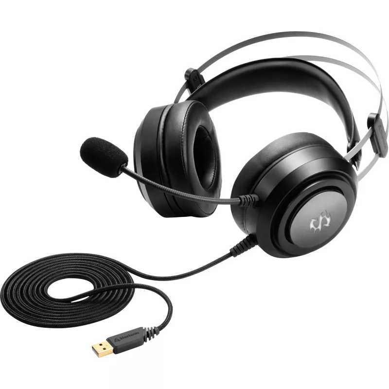 Headset Sharkoon Skiller SGH30 com fios Gaming com arco de cabeça, preto