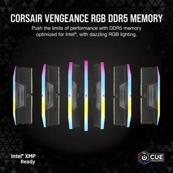 DIMM 48 GB DDR5-6400 (2x 24 GB) kit duplo (preto, CMK48GX5M2B6400C36, Vengeance, INTEL XMP)