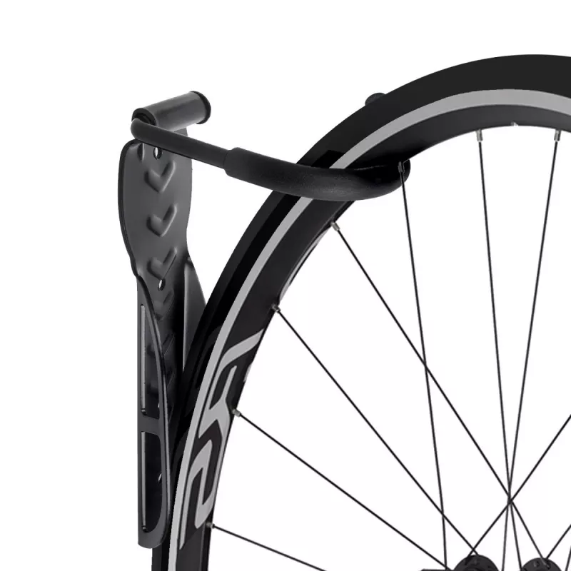 Suporte de bicicleta de parede MACLEAN MC-432, suporte vertical para bicicleta, largura ajustável, carga máx. 30 kg, preto