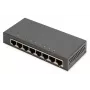 Switch não gerido Digitus 8 portas Gigabit Ethernet 10/100/1000 Caixa metálica