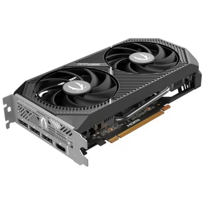 Placa gráfica ZOTAC GeForce RTX 5050 Twin Edge — 8 GB GDDR6, 128-Bit, PCIe x8 5.0, refrigeração ativa com ventoinha dupla
