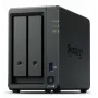 NAS Synology DiskStation DS725+ 2-Bay Ryzen R1600 4GB DDR4 ECC, 2.5GbE, 2x M.2, suporte RAID, 0TB, preto