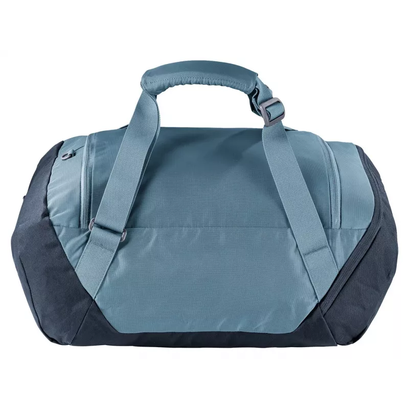 Mala de viagem DEUTER Duffel 35 atlantic-ink — capacidade 35 L, fundo impermeável, pegas de transporte