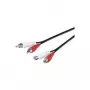 Cabo de áudio Microconnect AUDCH5 5 m 2 x RCA preto