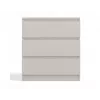 Cómoda MALWA M3 da top e shop — 3 gavetas, 700×750×400 mm, aglomerado, acabamento mate caxemira
