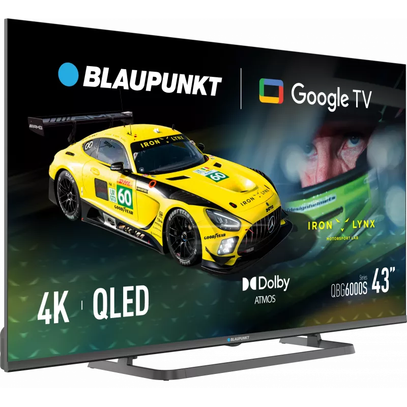 Blaupunkt TV QLED | 43QBG6000S | 43 | Smart TV | Google TV | preto