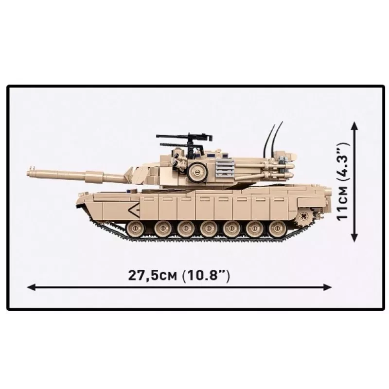 Conjunto de construção em blocos Cobi M1A2 Abrams 1025 peças modelo COBI-2632