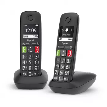 Telefone analógico sem fios Gigaset E290 Duo