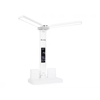 Candeeiro de secretária LED LB-24 com relógio