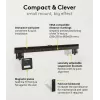 Suporte de parede fixo para TV WENTRONIC Goobay Ultraslim 70822 XL preto para ecrãs planos