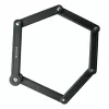 Cadeado de bicicleta dobrável MANTA XR00FL01 – design segmentado para montagem no quadro