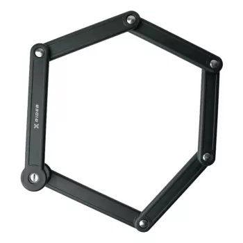 Cadeado de bicicleta dobrável MANTA XR00FL01 – design segmentado para montagem no quadro