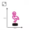 Lâmpada LED de mesa/decorativa MANTA SNL79PK rosa flamingo – lâmpada de decoração LED
