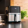 Fritadeira de ar quente CECOTEC Cecofry Full Inox Pro 5500 Pro com acessórios