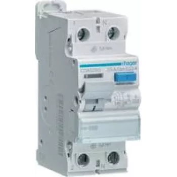 HAGER CDA525D Interruptor diferencial 2P 10kA 25A 30mA tipo A (CDA525D)