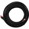 Cabo de rede para exterior CAT 6 Goobay, U/UTP, preto, 75 m - material de cobre, bainha exterior PE (55439)