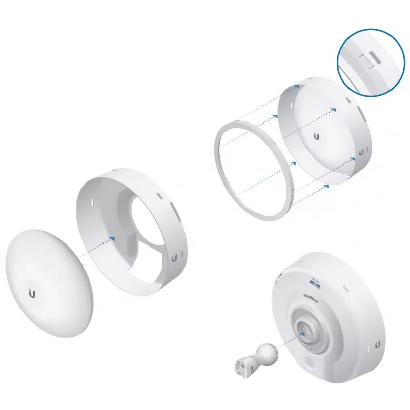 Ubiquiti IsoBeam, blindagem de isolamento RF para NanoBeam NBE-M5-16 & NBE-5AC-16