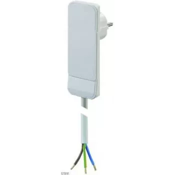 Bachmann H05VV-F 3G - cabo de alimentação - 1,5 m - plano - branco