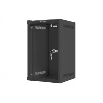 Rack de parede LANBERG WF10-2309-10B 9U, 469×280×310 mm, profundidade 10 polegadas, preto, IP20