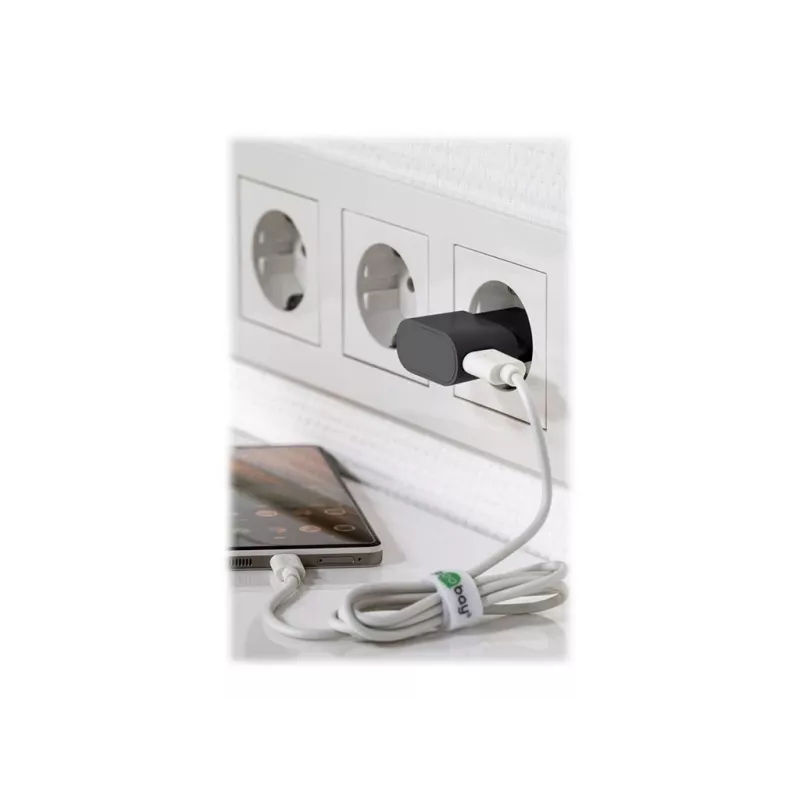 Carregador Goobay 44947 para dispositivos móveis interior preto (44947)