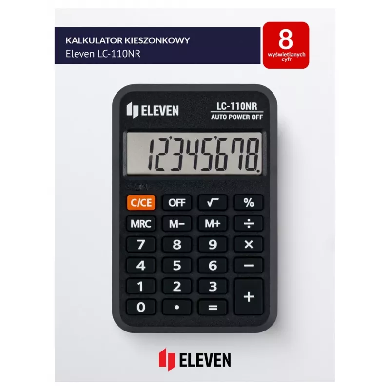 Calculadora de bolso Eleven LC-110NR (EU)