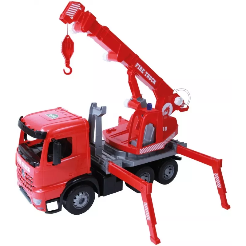 Camião grua de brincar mecânico Lena 02175EC, 70 cm, carro castanho individual