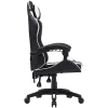 Cadeira gaming CANYON Core SGCH2 — preto/branco, design ergonómico, altura ajustável