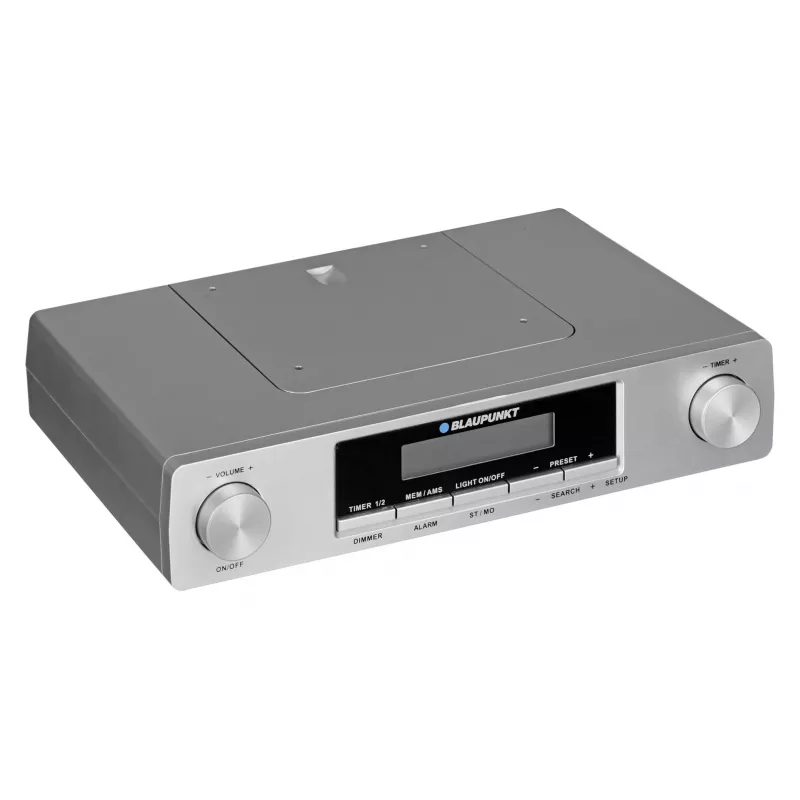 Blaupunkt KR12SL rádio de cozinha, FM, relógio/alarme com 2 temporizadores, prateado